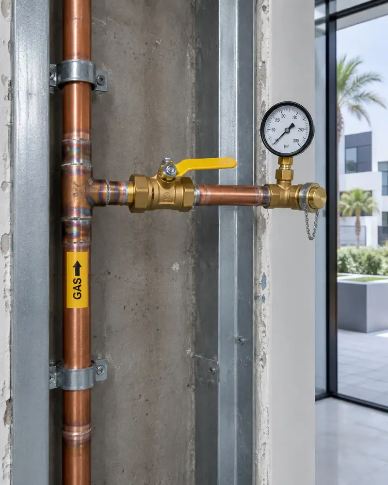 What the service covers - Central gas lines
