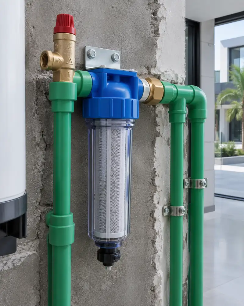 What this service covers - Central water-heater installation