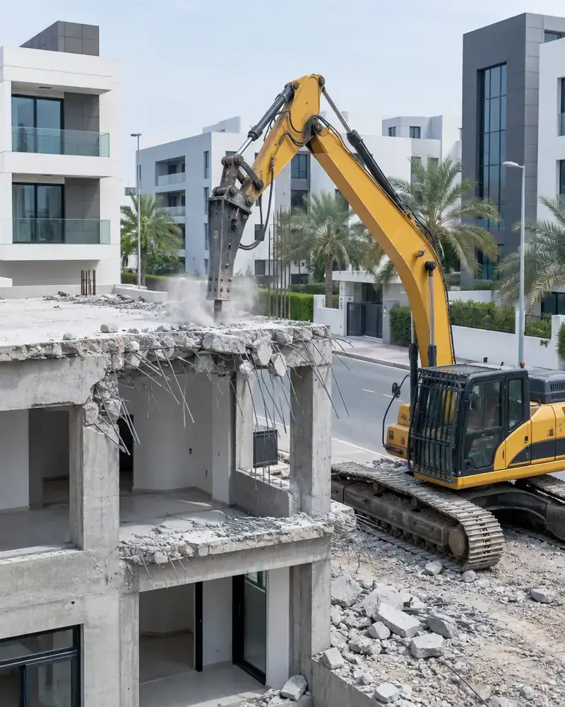 هدم عمارات في الكويت