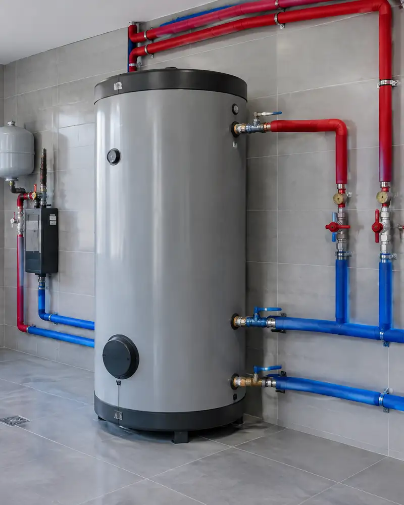 Central water-heater installation in Kuwait