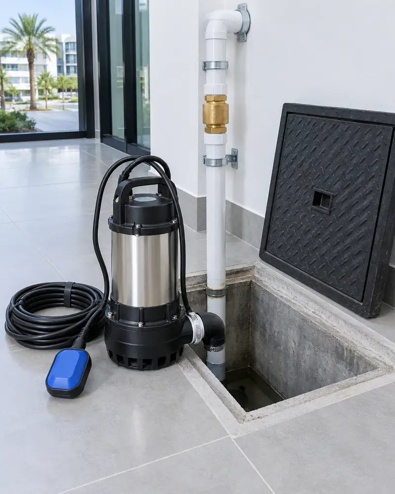 Cesspit pump installation in Kuwait