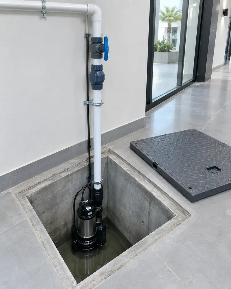 Sewage pump installation in Kuwait