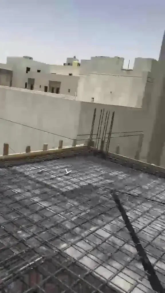 حديد تسليح سقف قبل الصب